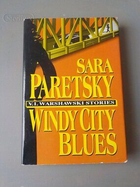 Large Print Vtg Book VI Warshawski Windy City Blues Novel by Sara Paretsky HC DJ